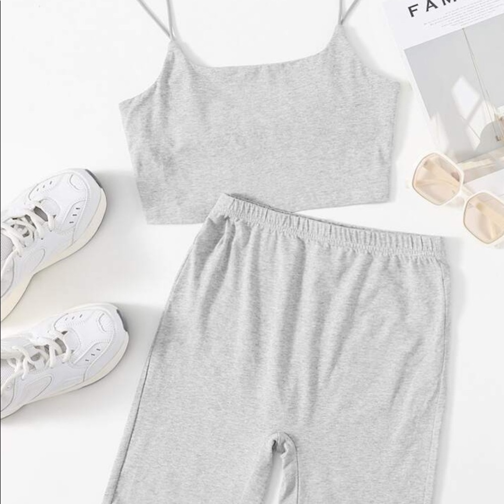 Gray Two Piece Set.